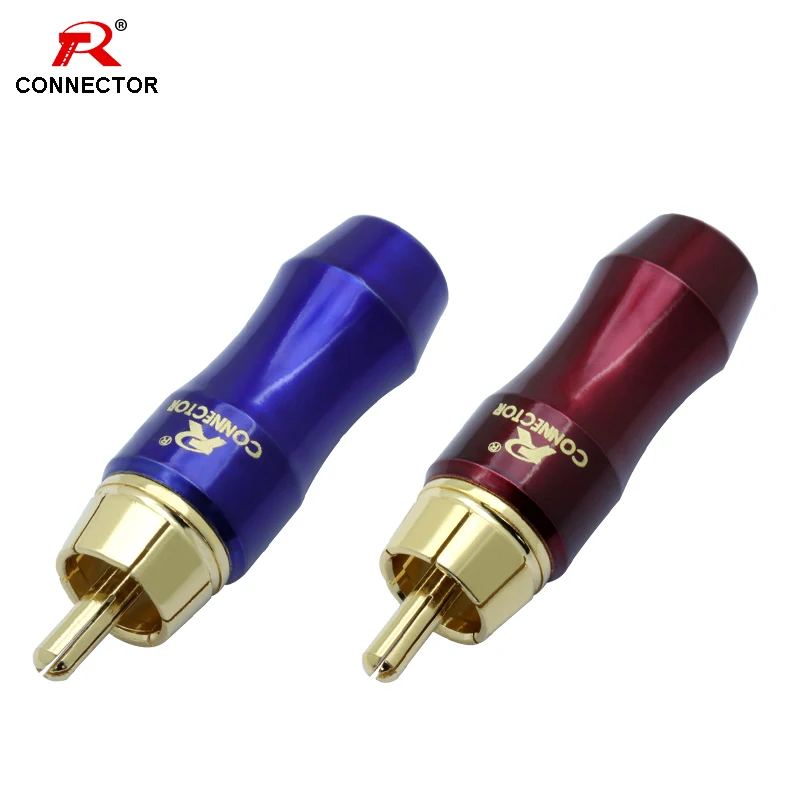 2 шт./1 пара Высокое качество Позолоченные RCA Коннектор HIFI штекер адаптера
