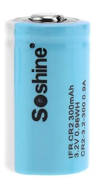 1 шт. оригинальный SOSHINE LiFePo4 15266 IFR CR2 300 мАч 3 2 В CR15H270 перезаряжаемая батарея с