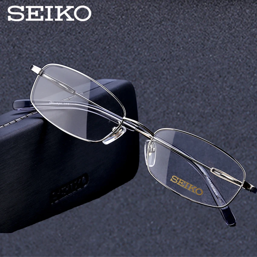 SEIKO мужские диоптрические очки, титановые очки, мужские Оптические корригирующие очки, титановые очки, оправа для мужчин H01060