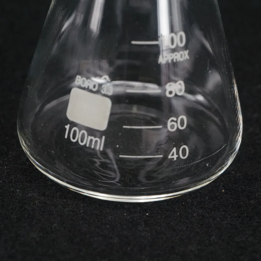 Коническая фляжка Erlenmeyer g3 3 лабораторные принадлежности из силикатного стекла 100