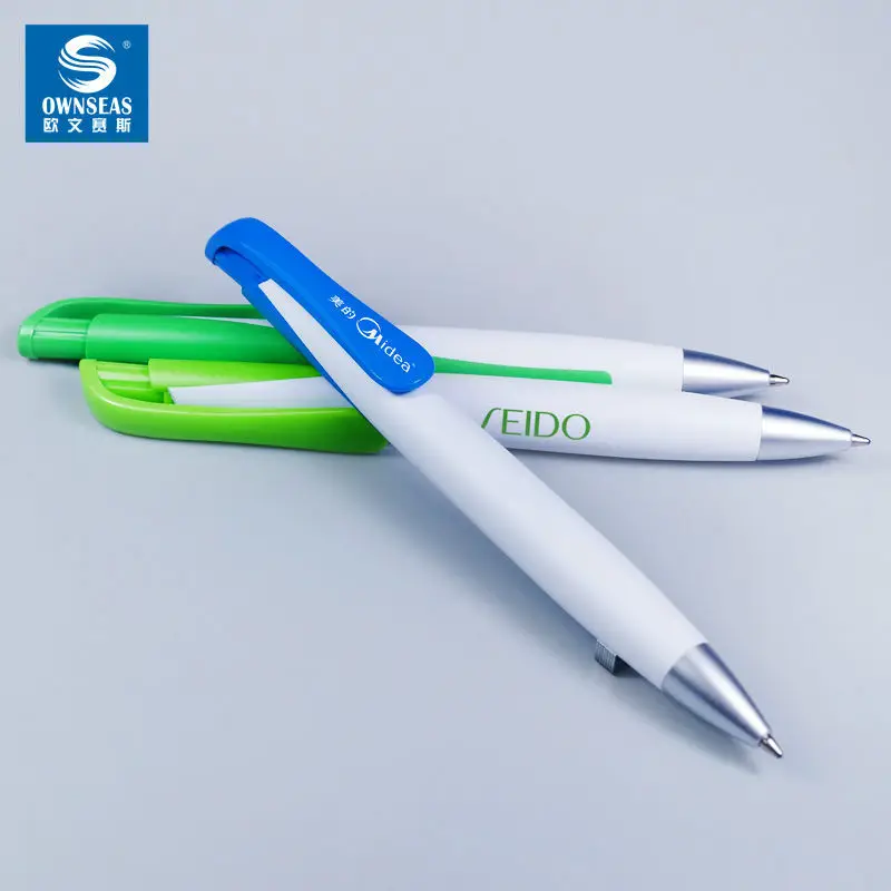 500 шт./лот пластиковая шариковая ручка индивидуальные офисные канцелярские ручки