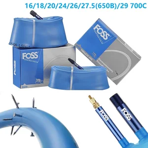 Камера для велосипеда Foss, 161820242627529 дюйма, 700C, Горныйскладной велосипед, резиновая трубка из ТПЭ, Тайвань