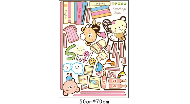 [Fundecor] Винни настенная книжная полка наклейки для детских комнат классная