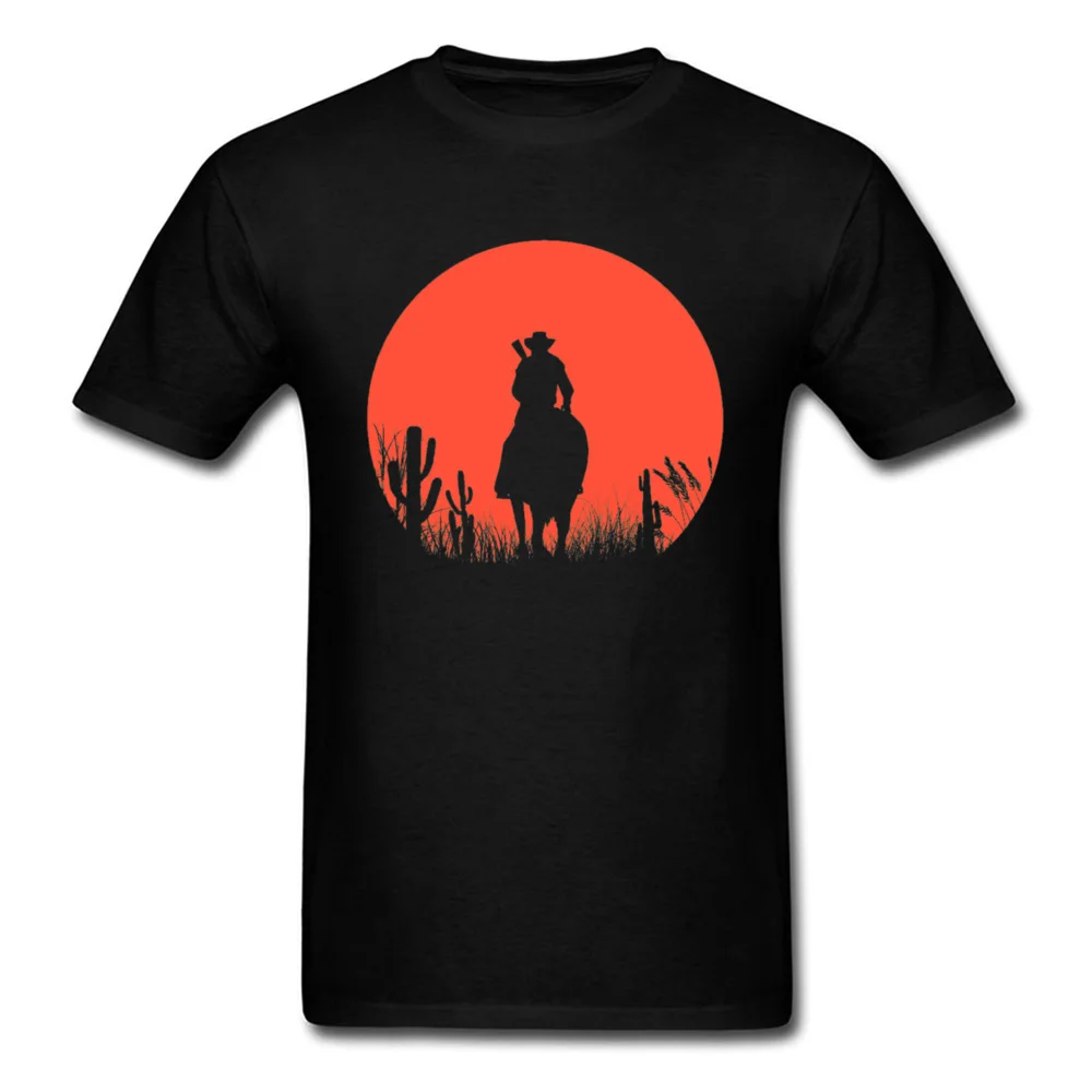 Мужская футболка на заказ Красная с принтом Dead Redemption 2 футболки для геймеров