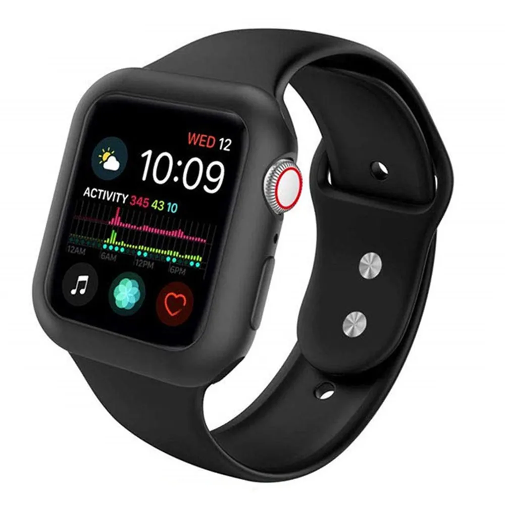 Чехол-бампер для Apple watch, чехол для Apple watch 5, 4, чехол 44 мм, 40 мм, iwatch, чехол 42 мм, 38 мм, серия 3, 2, 1, силиконовый чехол, аксессуары 44