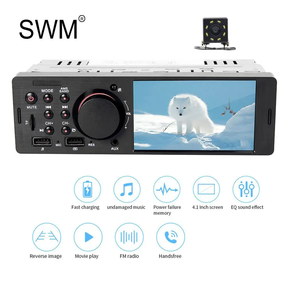 Car Radio with Cam 2 1 Din автомагнитола стерео Автомагнитола авто радио Para Coche USB Bluetooth Handsfree MP5 плеер обратное изображение автомобиля стерео 1din радио - Цвет: Car Radio with Cam 2