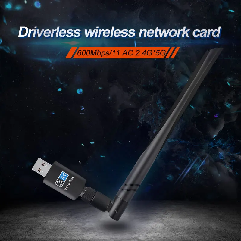 USB Wi Fi адаптер 600 Мбит/с 2 4 ГГц 5 ГГц|Сетевые карты| |