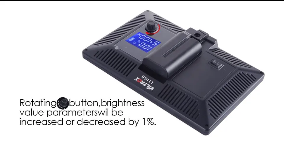 Viltrox L116B камера Супер тонкий ЖК-дисплей с регулируемой яркостью студийная