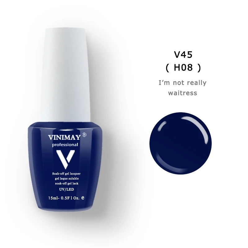 V45 VINIMAY 96 Цветной Гель-лак для ногтей Гель-лак Varnis гель лак набор праймеров Soak Off opies УФ Гель-лак для ногтей салон 15 мл - Цвет: V45