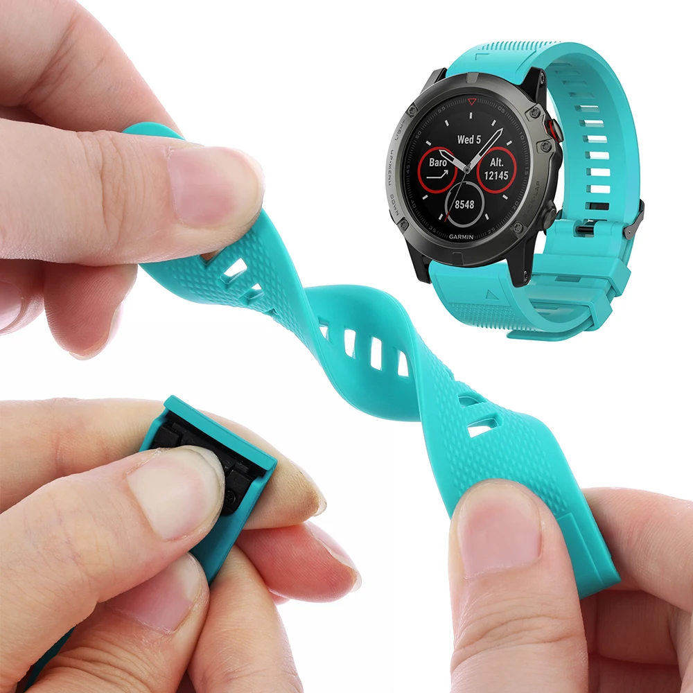 Высокое качество для Garmin Fenix5 5X 5S plus Смарт-часы наручные часы 26 мм 22 мм 20 мм быстросъемный ремешок для наручных часов