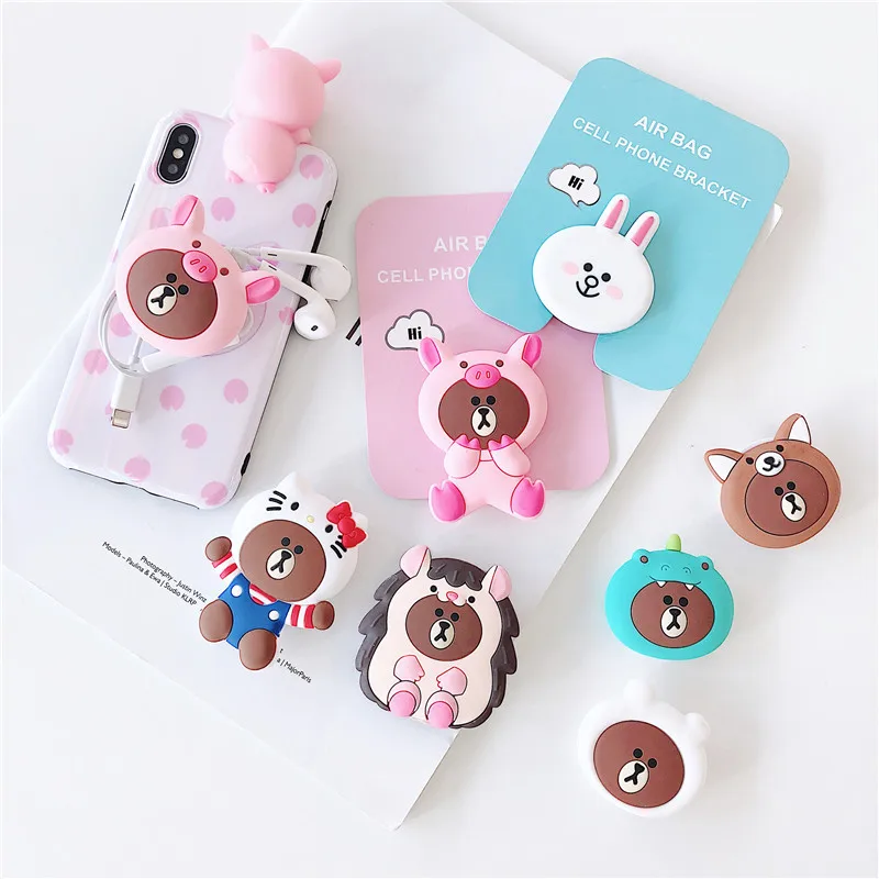 HOKEJ Fashion Cartoon Bracket Multiple Cases for iPhone Samsung oppo Huawei Xiaomi Any phone case | Мобильные телефоны и