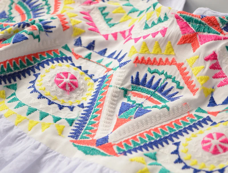 wholesale2019 baby girl clothes Summer Dresses Sweet Children cotton Short sleeve Embroidered Princess dress2-6Y Vestid | Детская одежда