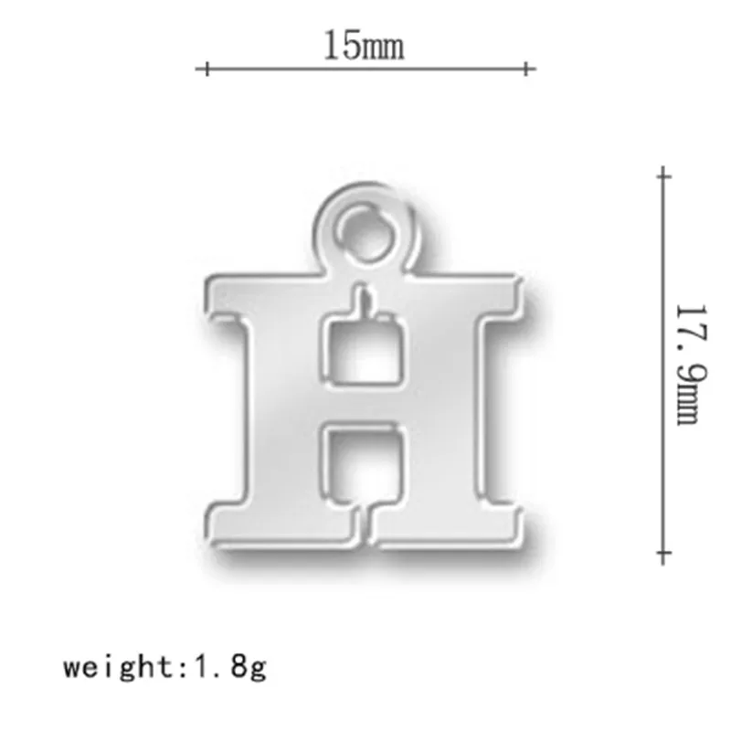 Myshape буквы английского алфавита подвески огромная Подвеска для рукоделия