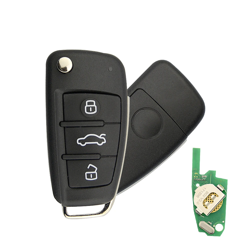 Автомобильный ключ OkeyTech B02 с дистанционным управлением B Series 3 кнопки KD