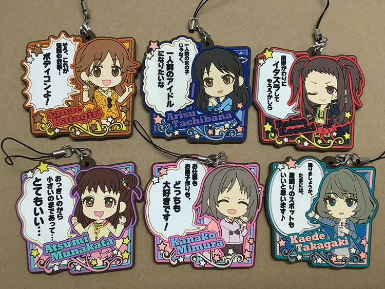 6 шт./лот Обувь с рисунками из японского аниме idolm ster Золушка комиксов разговор ver