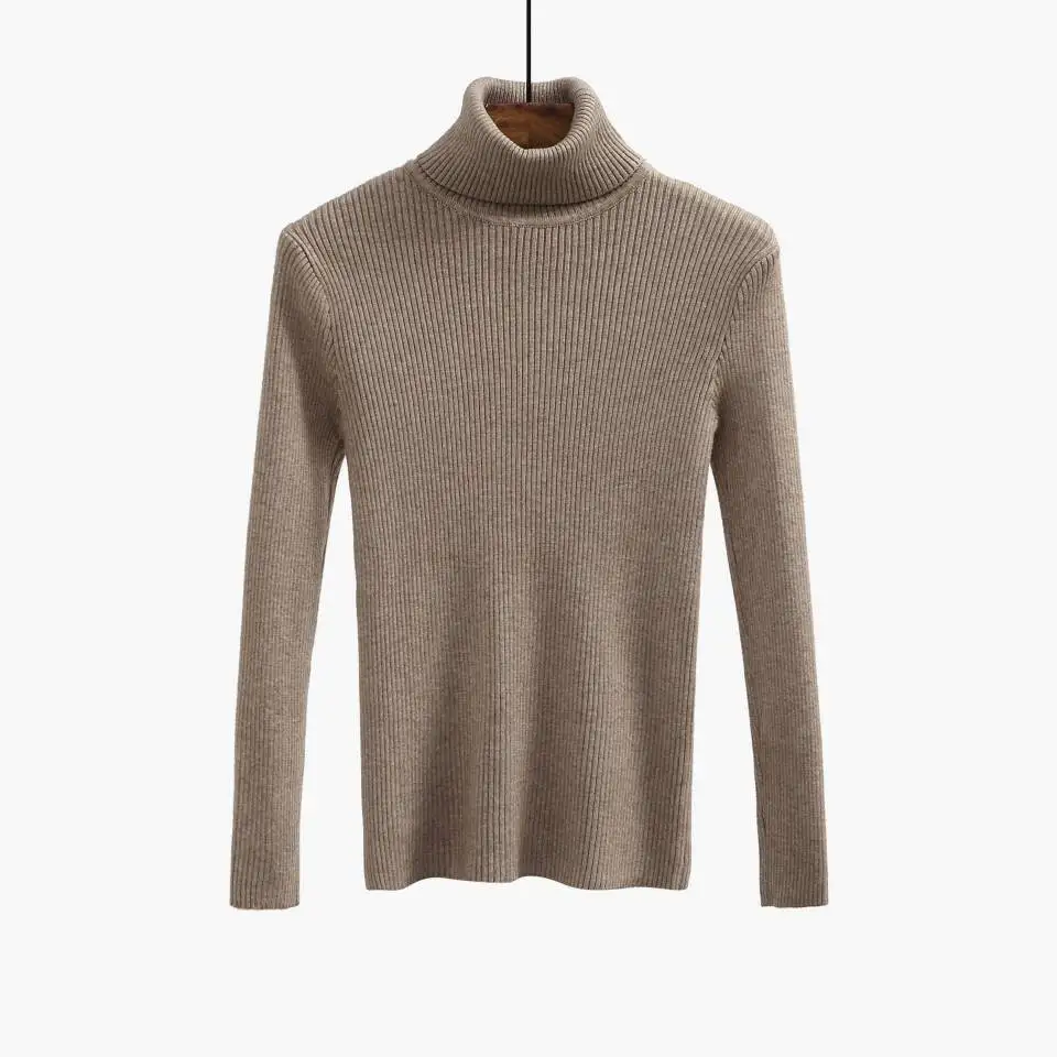 2018 новый хороший толстый Водолазка Теплый женский свитер осень зима вязаный Femme