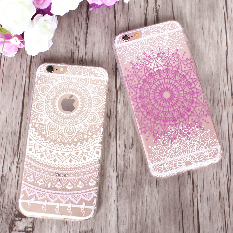 Dreamcatcher Flowers Cases For iphone X 7 8 6 6S Case Vintage Flower Campanula Cover for iPhone 6s Plus plus Shell Capa |