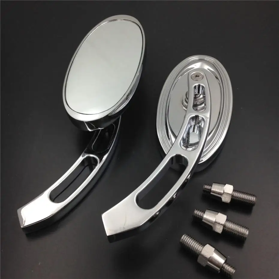 

Afetermarket free shipping motorcycle mirror For Motorcycle Kawasaki Ninja 500 All year models CHROME Alloy Oval Custom Mirror