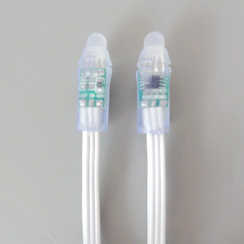 50 шт./лот WS2811 Светодиодный пиксельный модуль 12 мм IP68 Водонепроницаемый DC5V