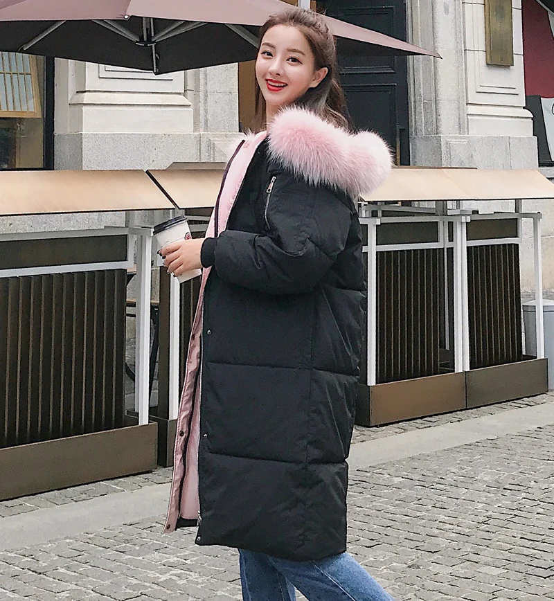 New Design Women Winter Jacket Cotton Padded Long Warm Thicken Female Parka Coat Outwear