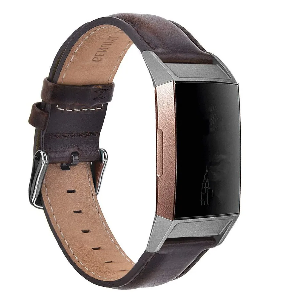 Фото Высококачественный ремешок для смарт часов Fitbit Charge 4 кожаный сменный Браслет Высококачественный ремешок для смарт часов Fitbit Charge 4 кожаный сменный Браслет