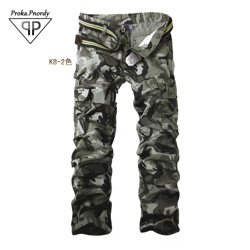 

2017 Proka Pnordy Brand Men Fashion Camouflage Military Pants Casual Style Trousers Pant Shell Outdoors Tactical Denim Jeans