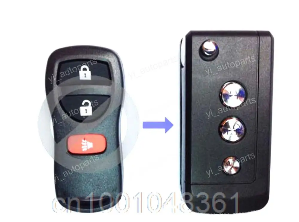 Переделывать Флип Складные Дистанционного Ключа Дело Shell Обложка Брелок Keyless Fit