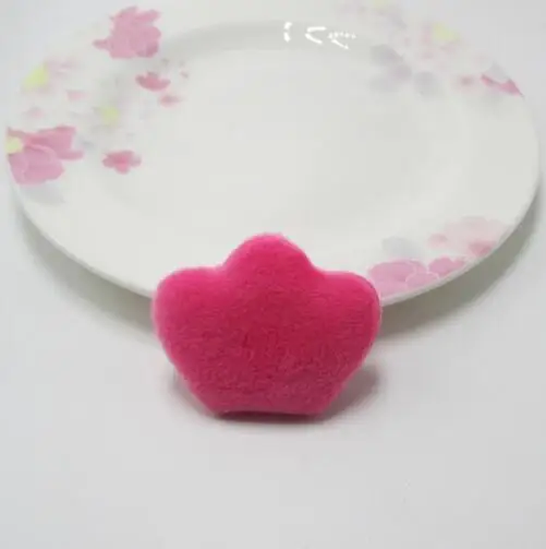 30pcs/lot 4.5x3.5cm Mixed Padded Felt furry Crown Appliques For Kid DIY Patch And Baby Headwear Accessorie | Дом и сад