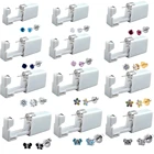 Пистолет для пирсинга носа детский одноразовый, стерильный пистолет для безболезненного пирсинг серьги-гвоздики, 24 шт.