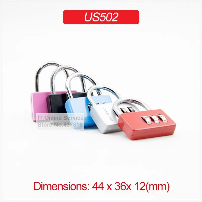 1 шт. 3 значный Комбинированный Замок с паролем железный крючок ранцы для багажа