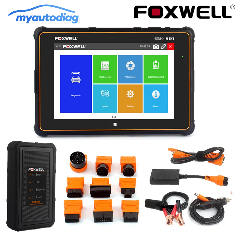 FOXWELL GT80 мини автомобильный диагностический инструмент DPF подушка безопасности