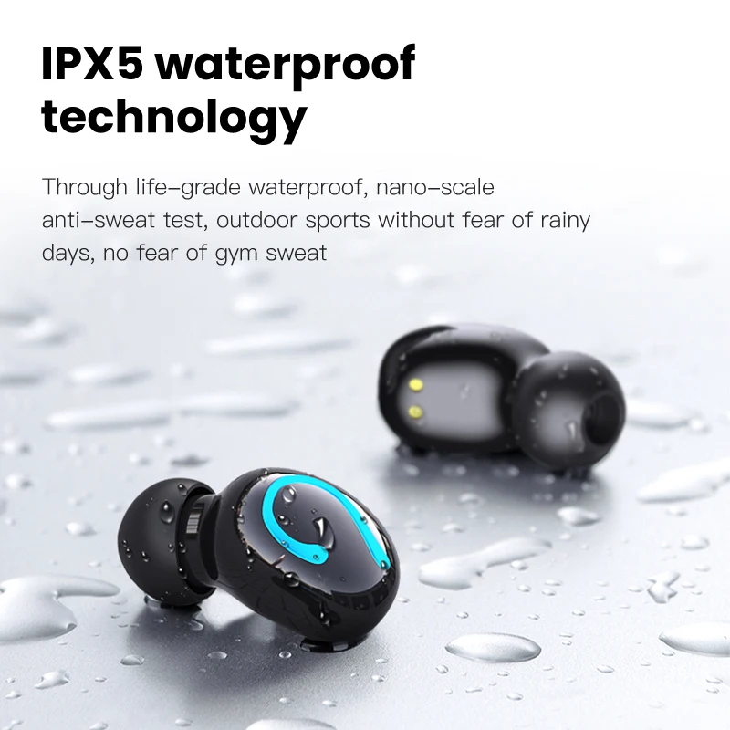 ESVNE TWS 5 0 Bluetooth беспроводные наушники Спортивные для телефона Стереонаушники