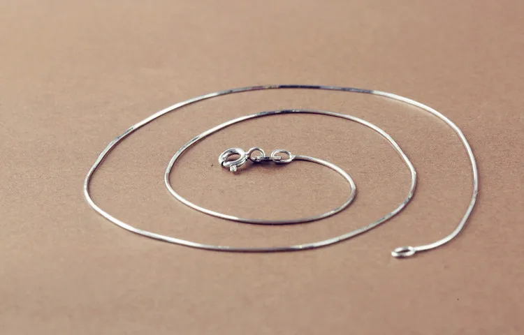 Серебряное ожерелье с цепочкой сделай сам ключица ювелирное изделие из