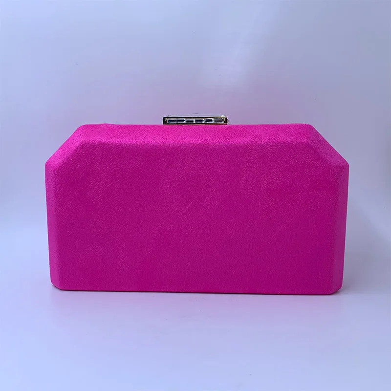 Hot pink as photo Nophia замшевые вечерние клатчи и вечерние женские сумки - Цвет: Hot pink as photo
