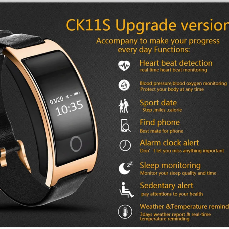Смарт браслеты CK11S CK11 обновленный браслет измеритель артериального давления