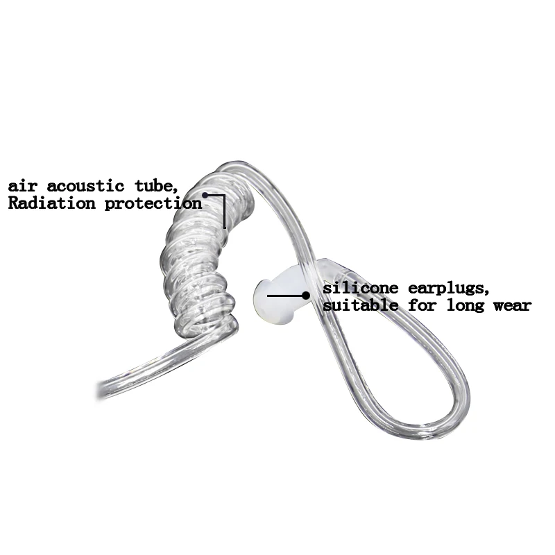 XIERDE Air Acoustic Tube Noise Prevent Earphone for Motorola Walkie Talkie Radio GP328 GP338 GP380 PTX760 HT750 With Mic PPT | Мобильные