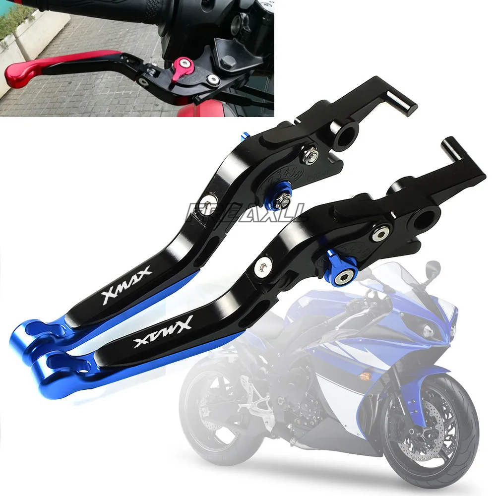 

Алюминиевые Регулируемые рычаги тормоза и сцепления для мотоцикла, для Yamaha XMAX125 XMAX250 XMAX400 XMAX 125 250