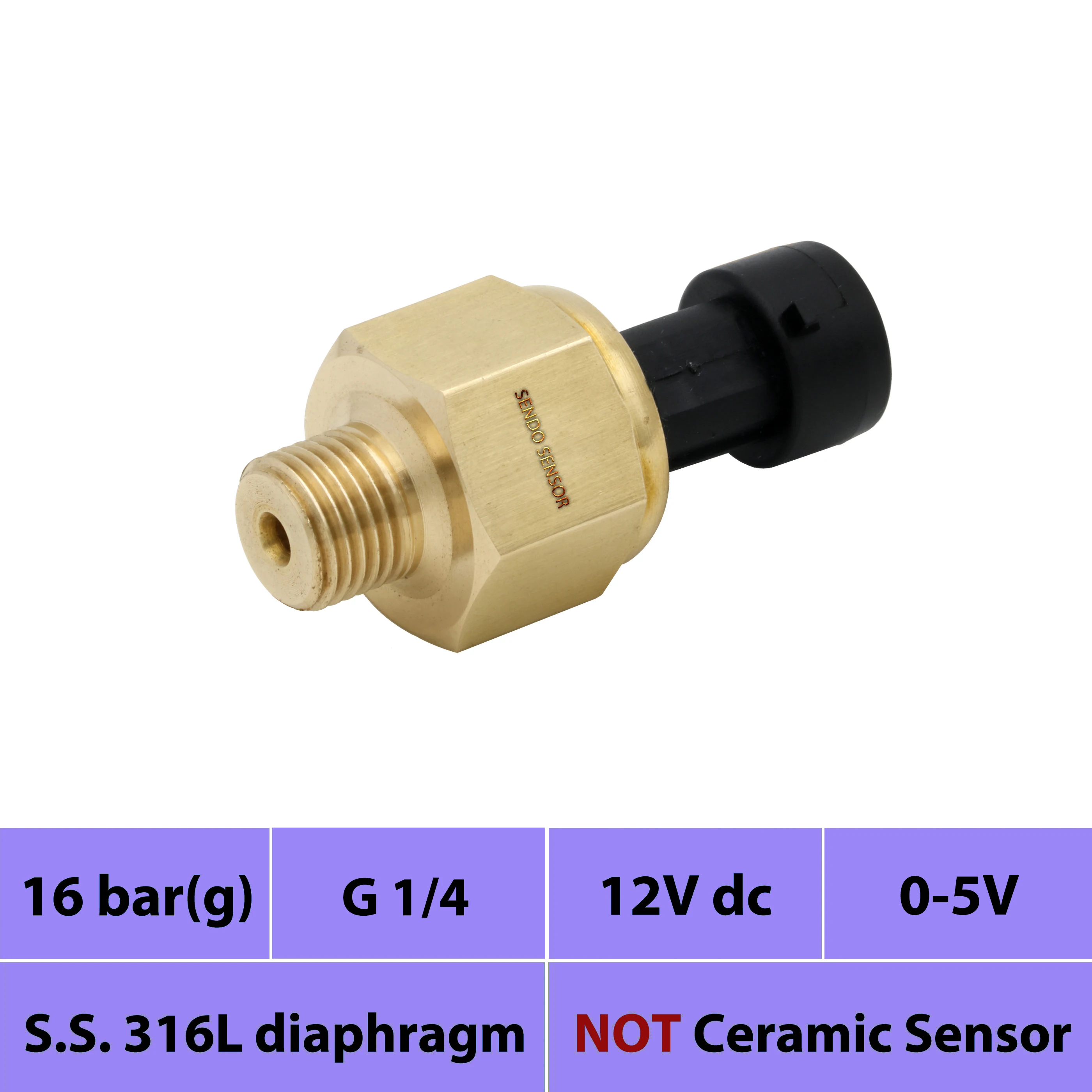Передатчик датчика давления для дизельного топлива сигнал от 0 до 5 В 16 бар 1 6 МПа G1