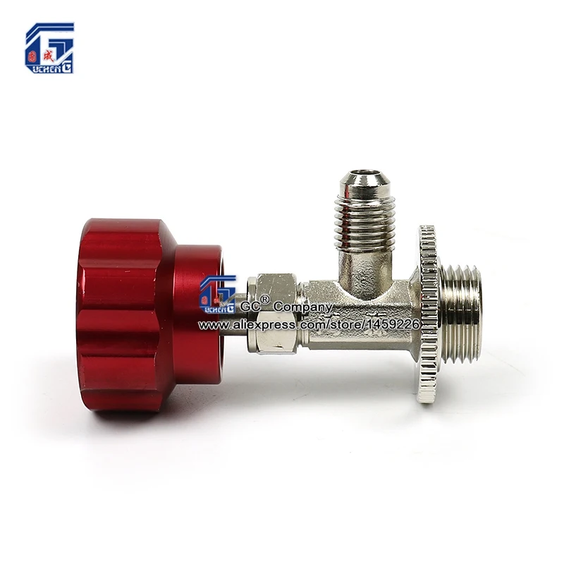 M14 1/4 ''R134a открывалка для бутылок хладагента газовый кран распределительный