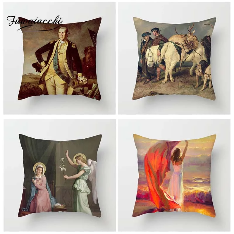 Наволочка для подушки с масляной росписью Fuwatacchi наволочка богини домашнего