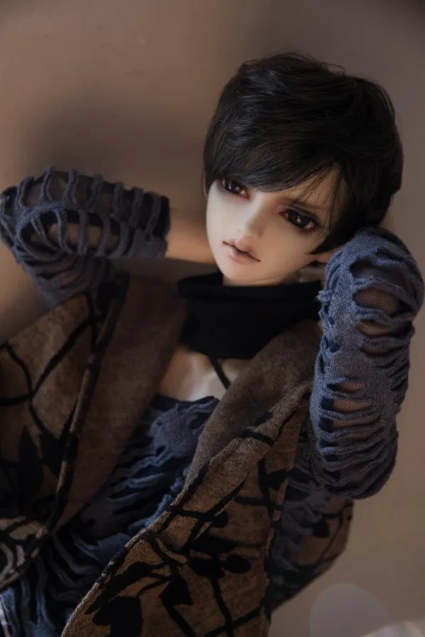BJD кукла парики из натуральных волос для 1/3 1/4 1/6 BJD DD SD MSD YOSD дядя кукла короткие высокотемпературный провод парики из натуральных волос