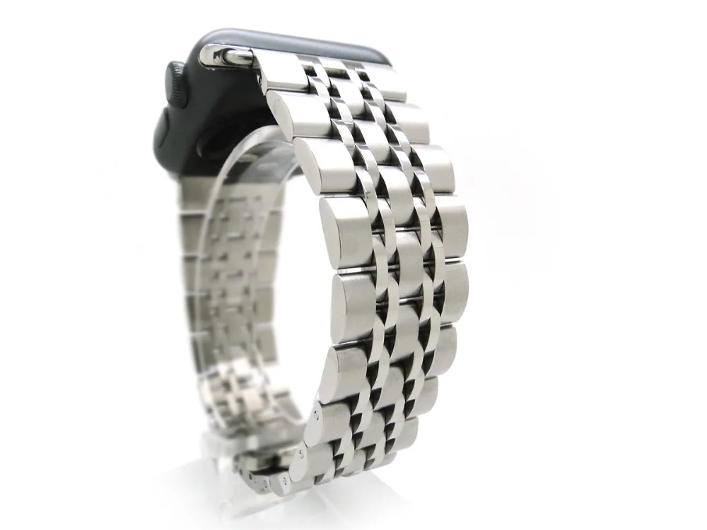 Высококачественный ремешок для часов из нержавеющей стали для Apple Watch Series 3 2 1 38 мм 42 мм металлический сменный ремешок для iwatch 321