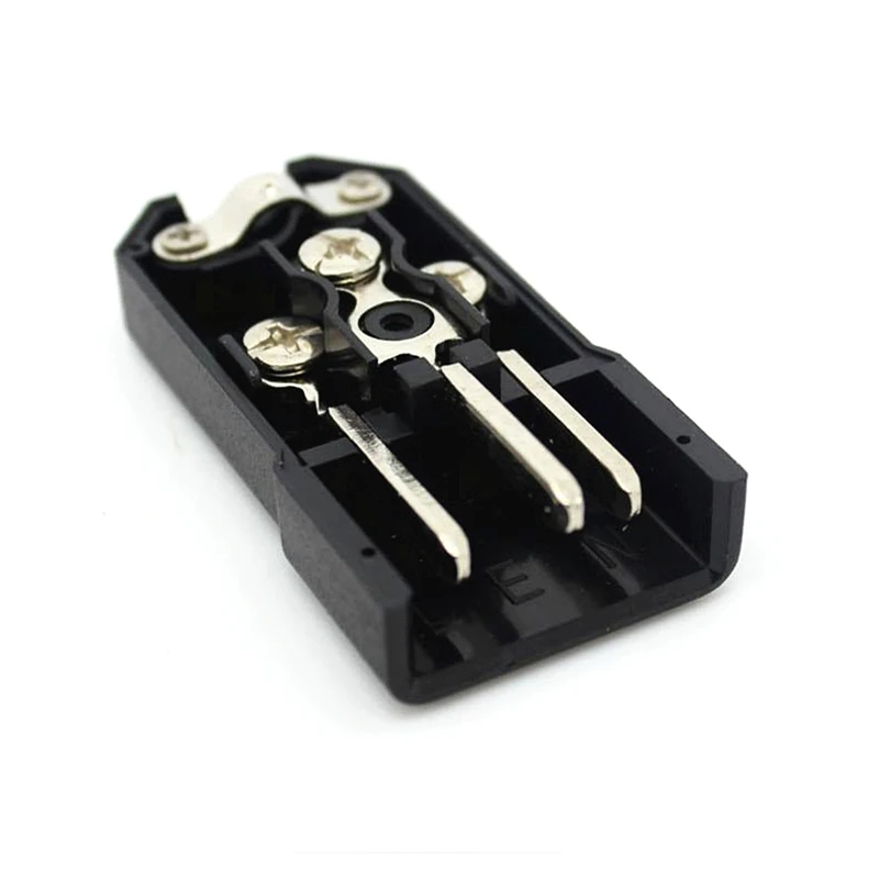 10PCS IEC C14 Male Plug Rewirable Power Connector 3Pin IEC-C14 Socket Computer Cable Adapter 10A 250V Black | Электроника