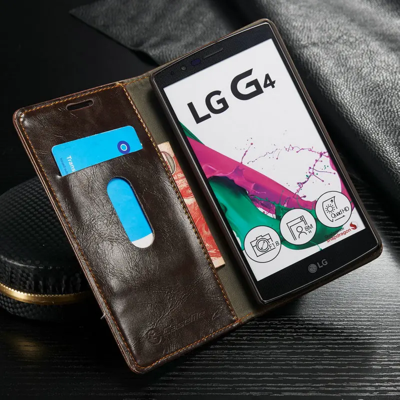 CaseMe бумажник чехол для LG G4 G5 G6 с подставкой кожаный флип-чехол ультра-тонкий