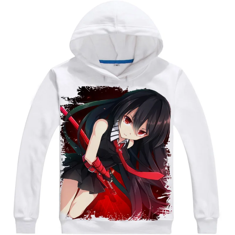 Толстовки Coolprint с аниме принтом толстовки капюшоном Akame ga KILL 3D мульти стиль