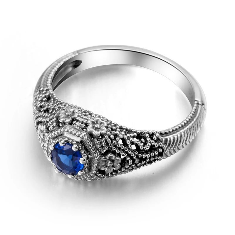 Корейское свадебное кольцо круглой огранки цветок мода женское колечко