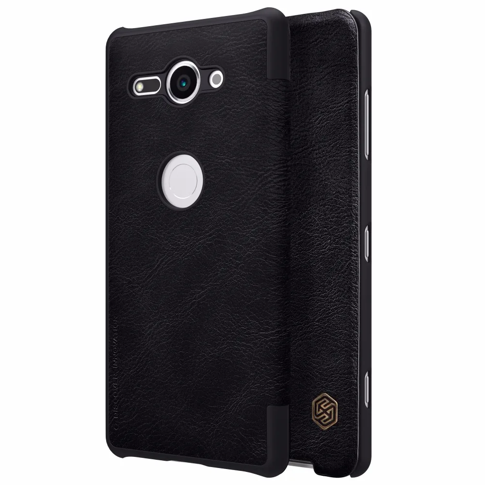 Кожаный чехол Nillkin QIN для sony Xperia XZ2 Compact Card Pocket wallet bag роскошный флип-чехол sony XZ2 Compact+ розничная посылка