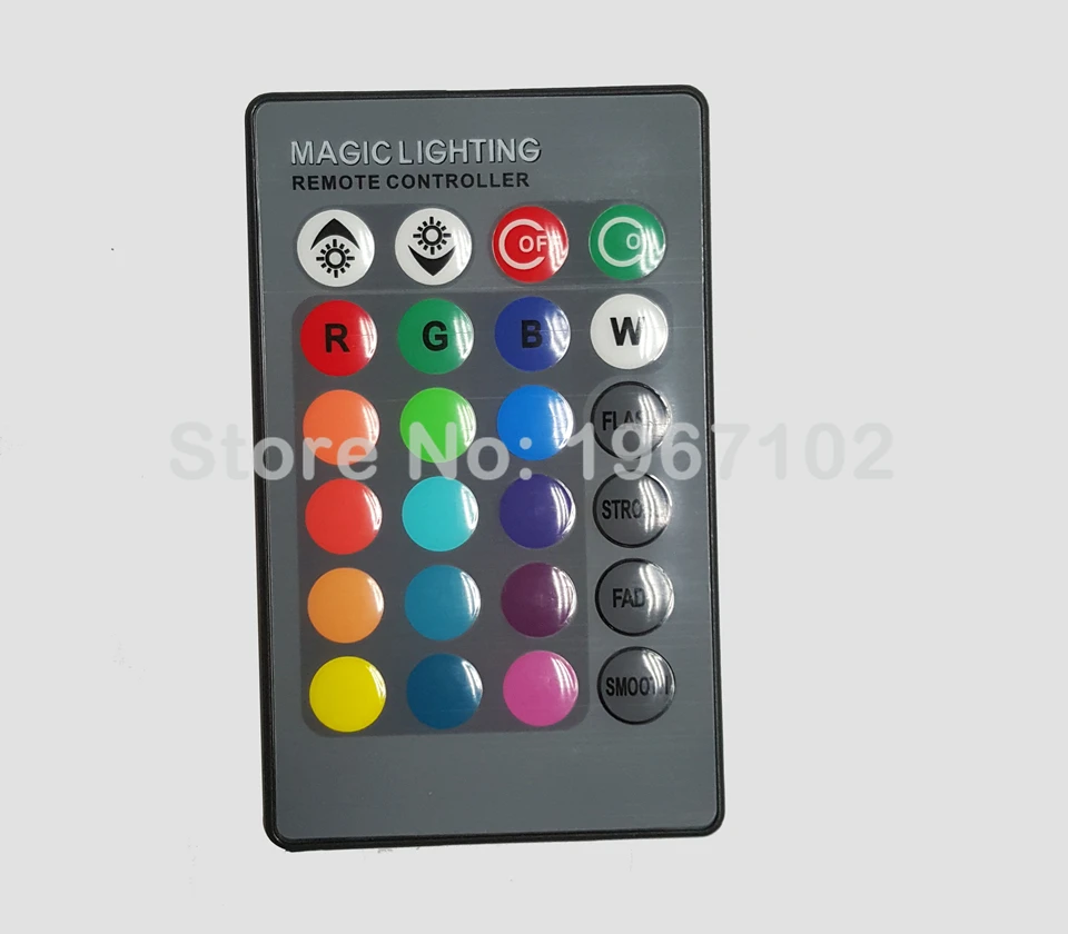 MR16 RGB Светодиодная лампа DC 12 В прожектор высокой мощности 16 цветов ИК пульт