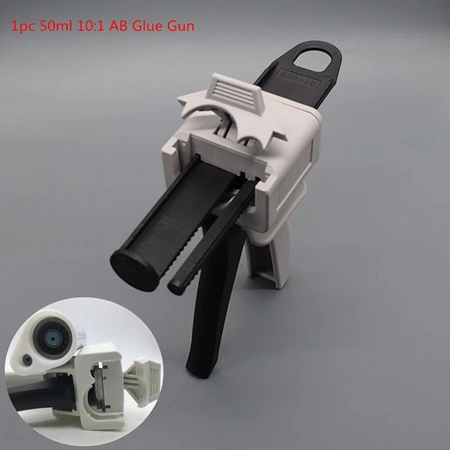1pc 50ml Glue Gun Строительный шприц 50 мл 75 мл AB эпоксидный клей пистолет аппликатор клея клей картриджный пистолет 1:1 1:2 10:1 клей AB ручной распределитель клея Пистолеты - Цвет: 1pc 50ml Glue Gun