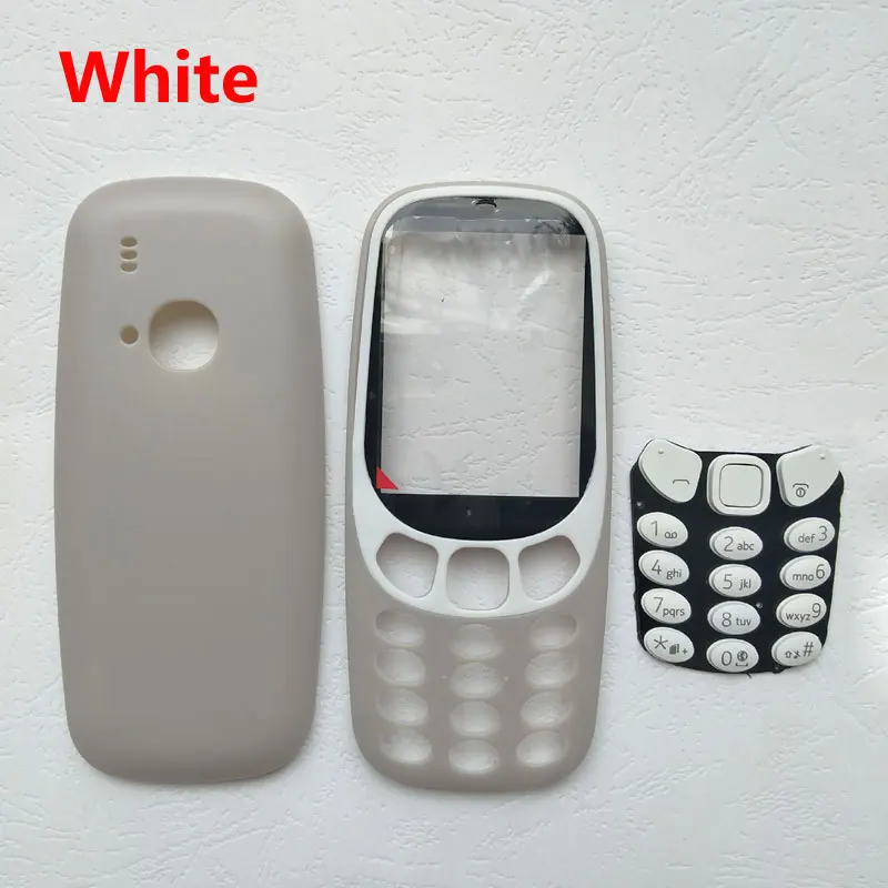 ZUGZUC пластиковый полный корпус чехол для Nokia 3310 полная задняя часть корпуса чехол+ рамка для лица+ клавиатура
